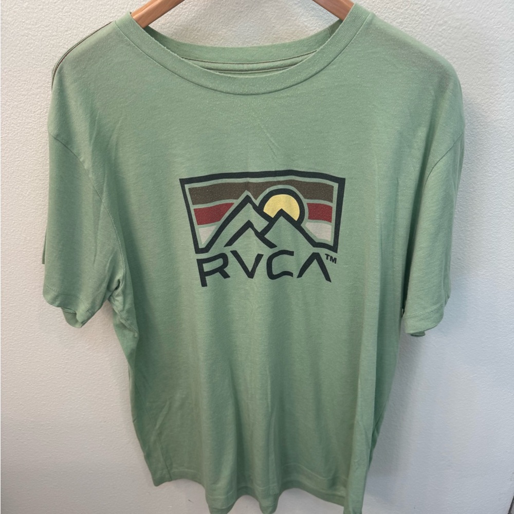 RVCA Olive Vintage Dye Tee XL Slim